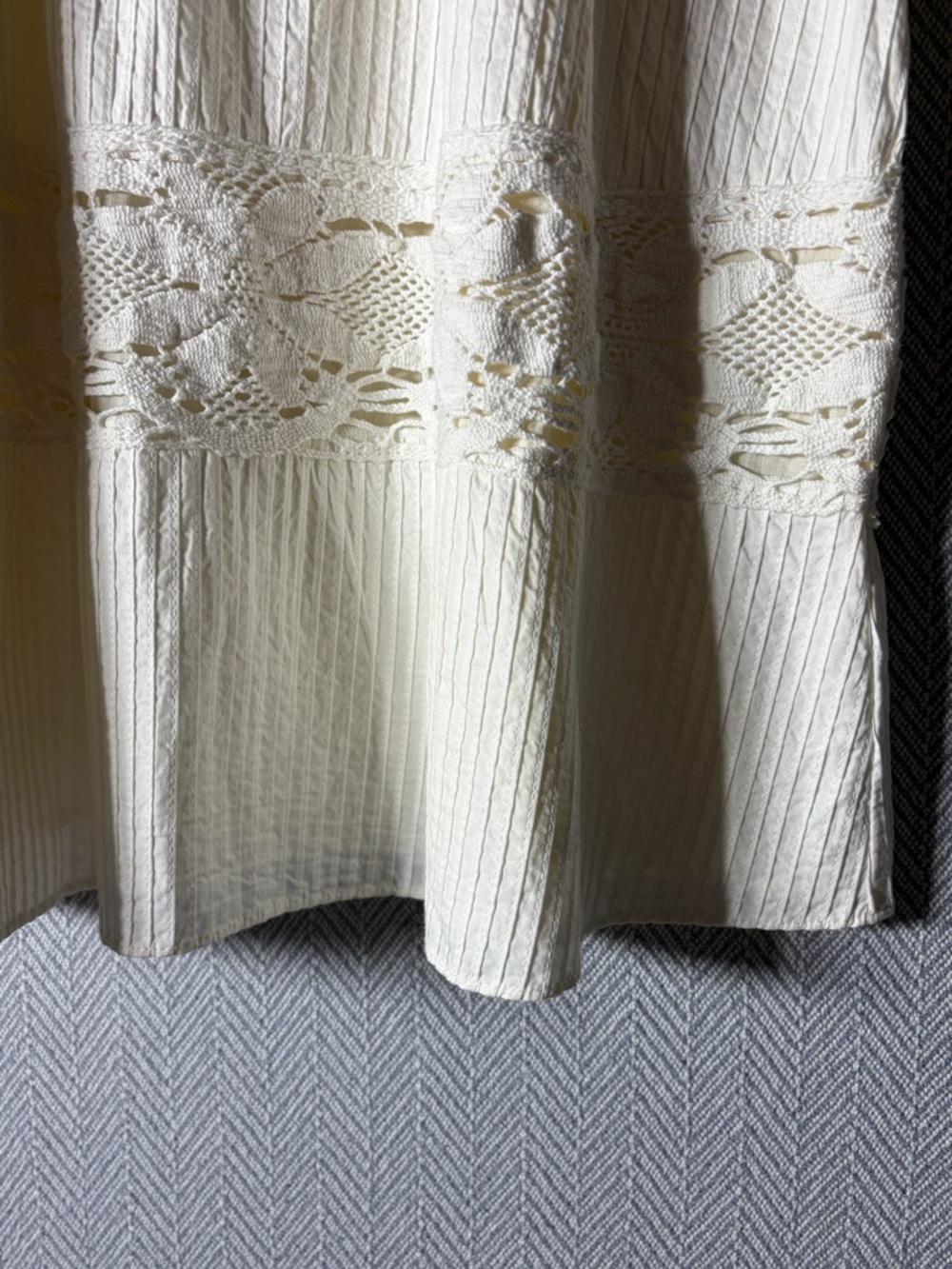 Corey Lynn Calter White crochet Lace-Panel Mini Dress - Picture 6 of 7